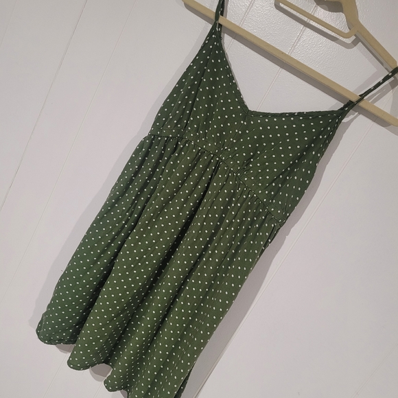 La Vie En Rose Other - La Vie En Rose Green and White Polka Dot Mini Dress/Nightie.